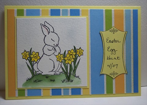 easter eggs designs on paper. Supplies: DRS Designs Bunny